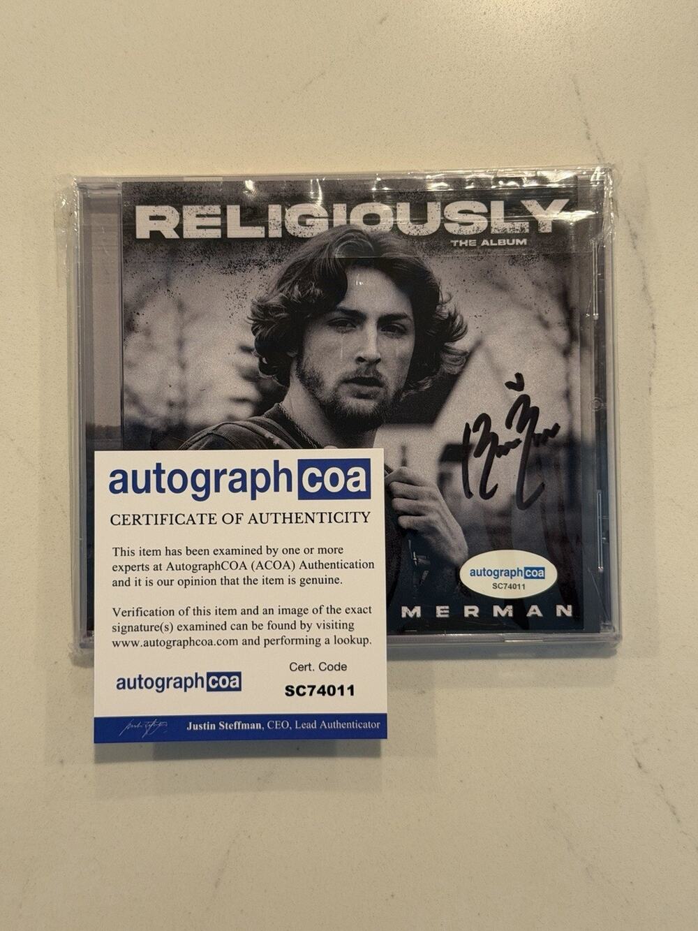 BAILEY ZIMMERMAN RELIGIOUSLY NEW CD SIGNED AUTOGRAPHED ACOA COA #4